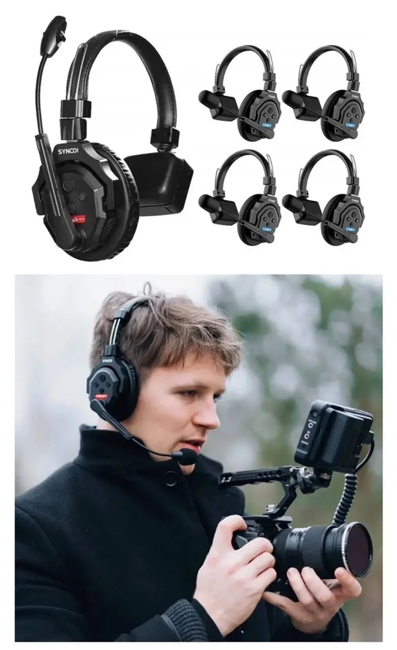Fone 5 Headset Intercomunicador Synco Xtalk X5 Completo - Foto 4
