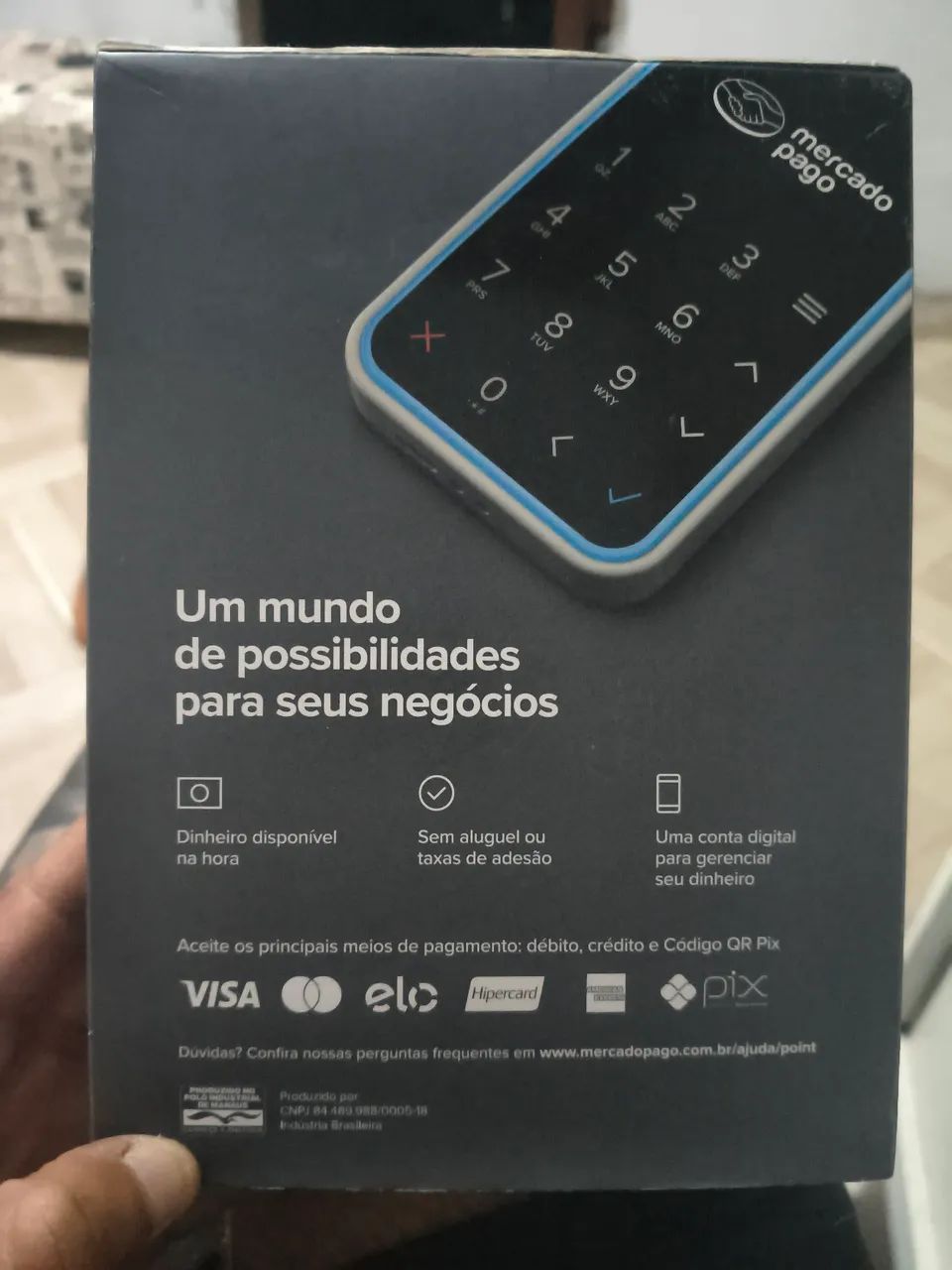 Point Air maquininha de cartão mercado pago  - Foto 2