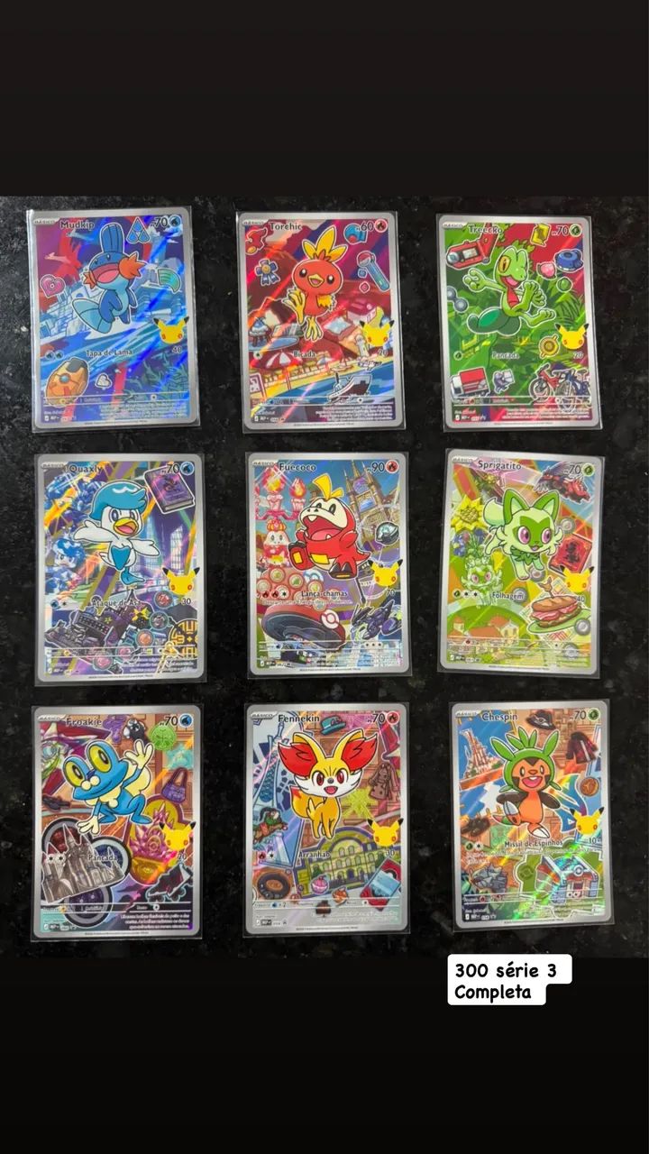 Cartas Pokémon variadas - todas Nm 