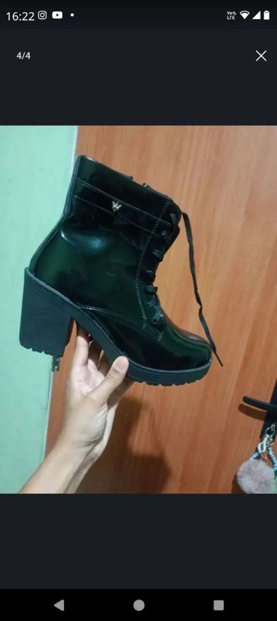 Vendo bota coturno com salto  - Foto 4