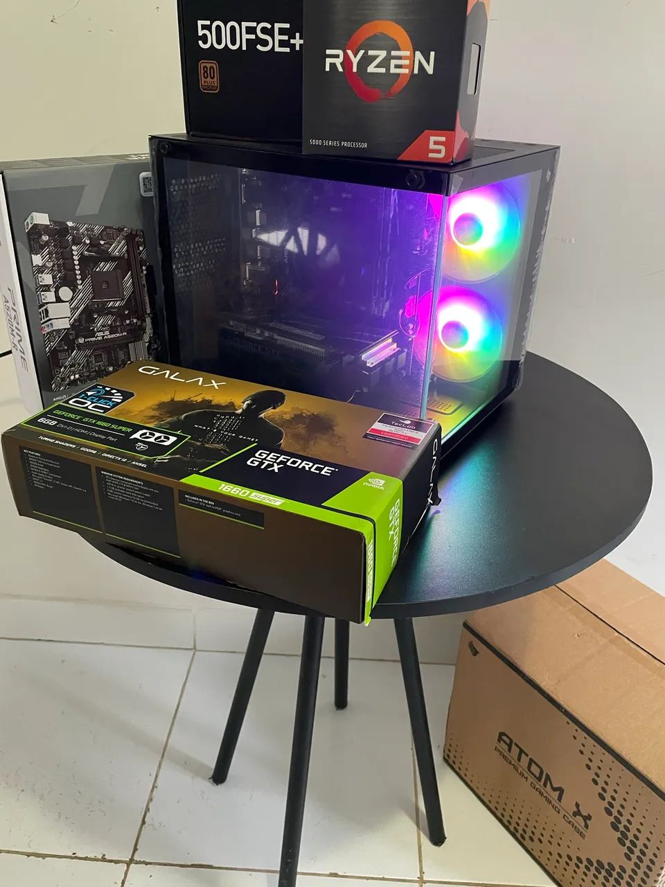 Pc gamer Ryzen 5 5500 16gb gtx 1660 super - Foto 4