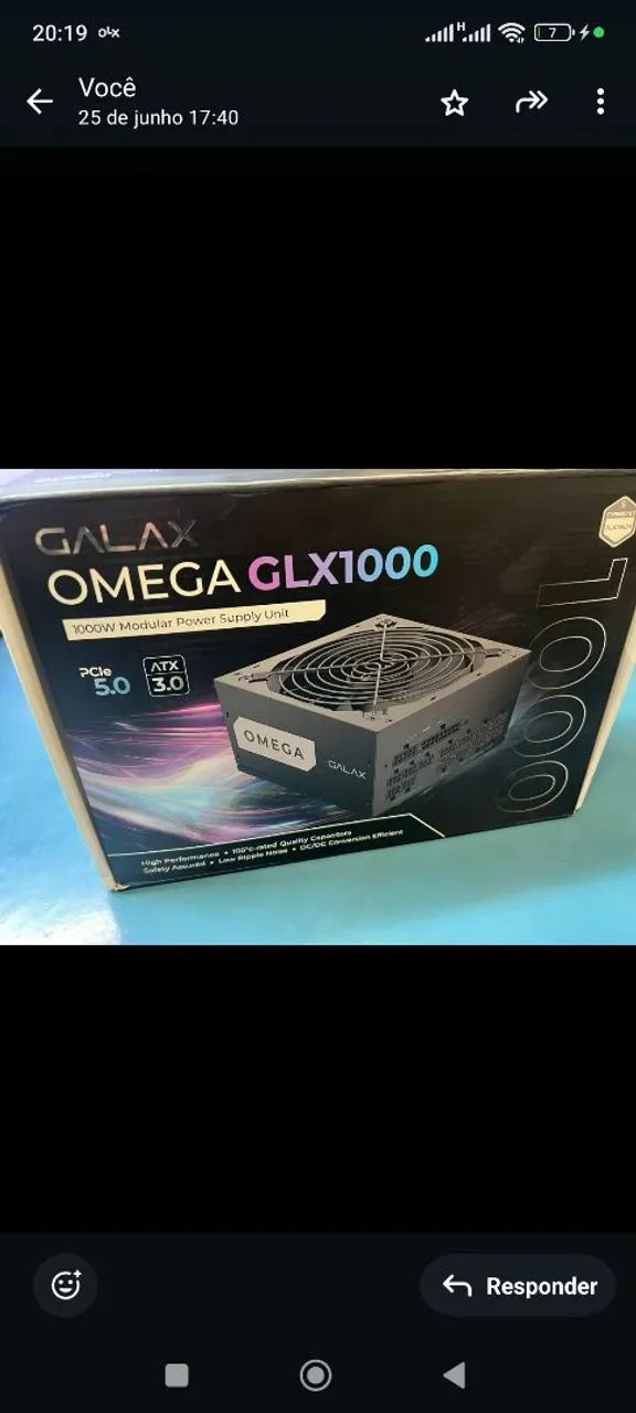 Fonte Galax Omega GLS 1000w - Foto 2