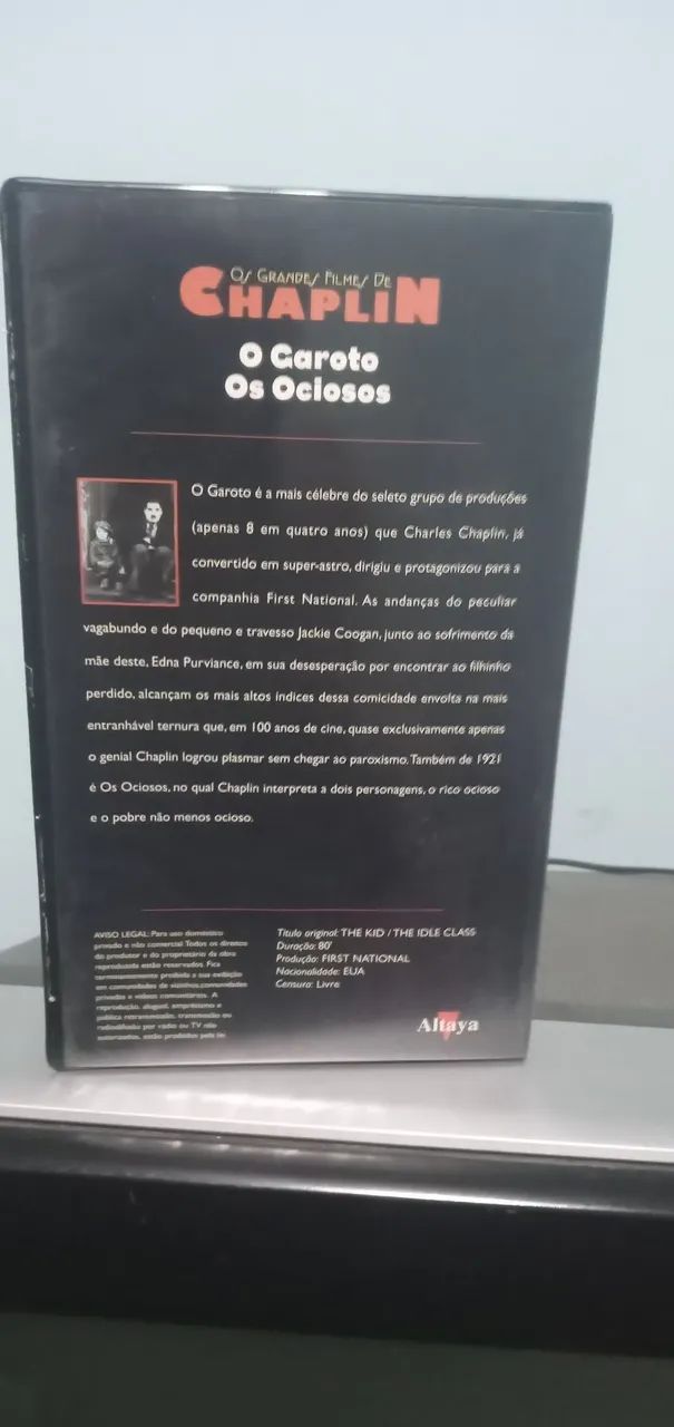 Charles Chaplin O Garoto Os Ociosos Vhs  - Foto 2