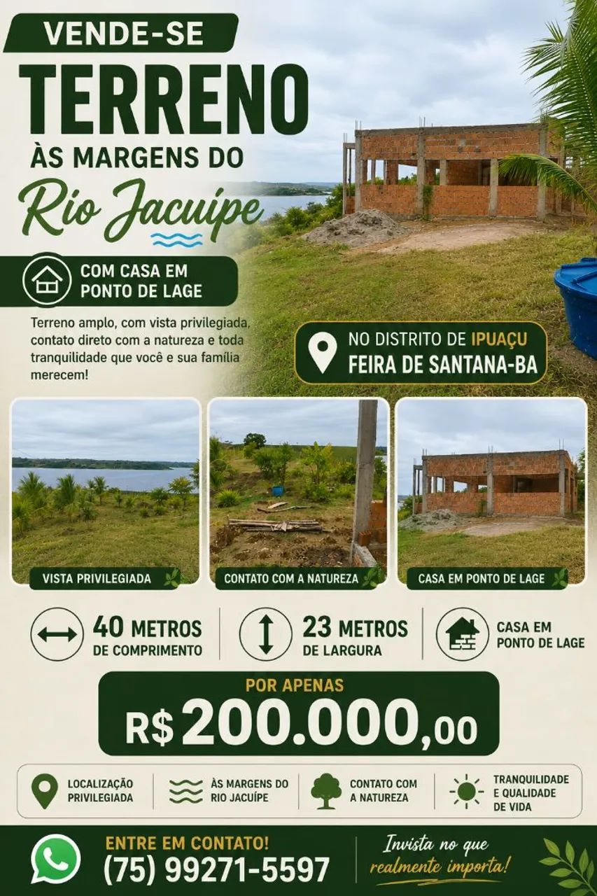 Terreno com casa em ponto de laje