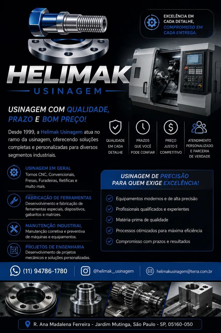 Serviços de Usinagem em Torno CNC 