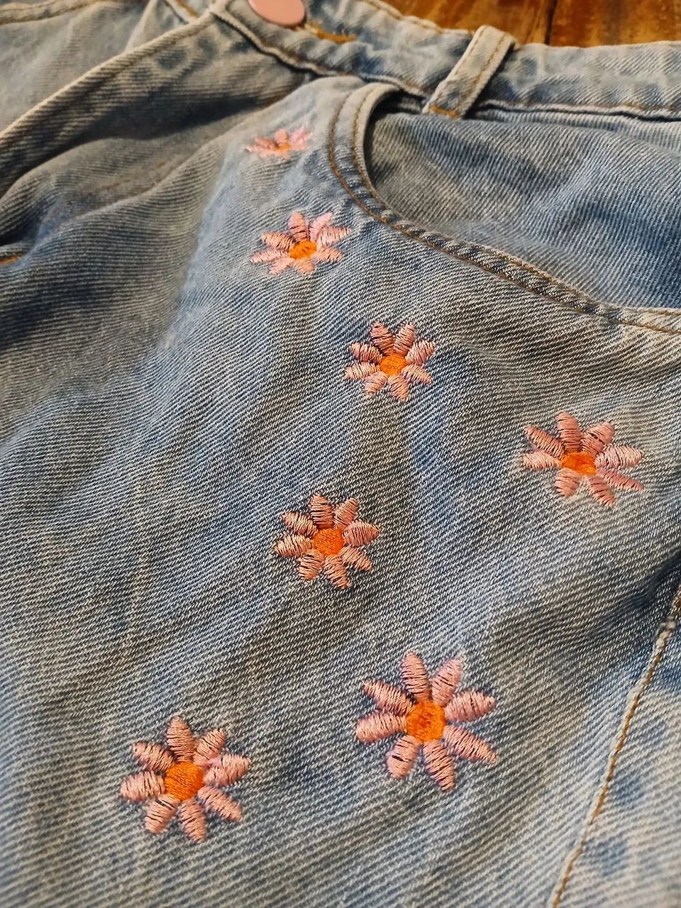 Shorts jeans bordado  - Foto 3