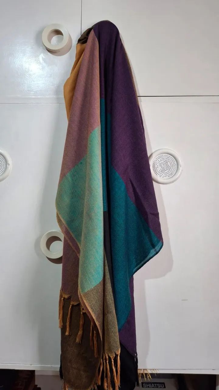 KIT 3 PASHMINAS DO EQUADOR. CORES EXCLUSIVAS  - Foto 4
