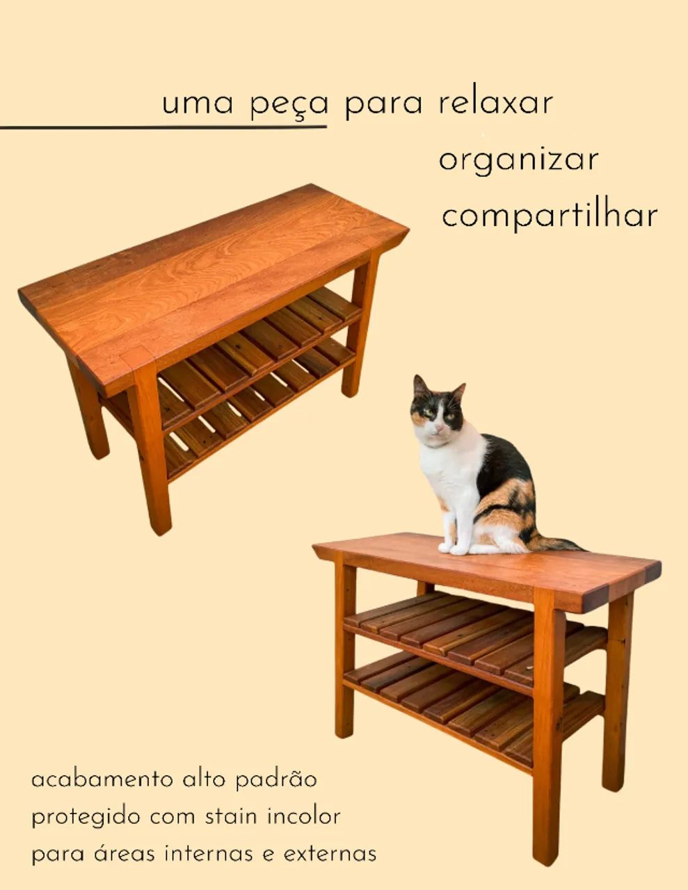 Banco artesanal 'Encontros' - Foto 2