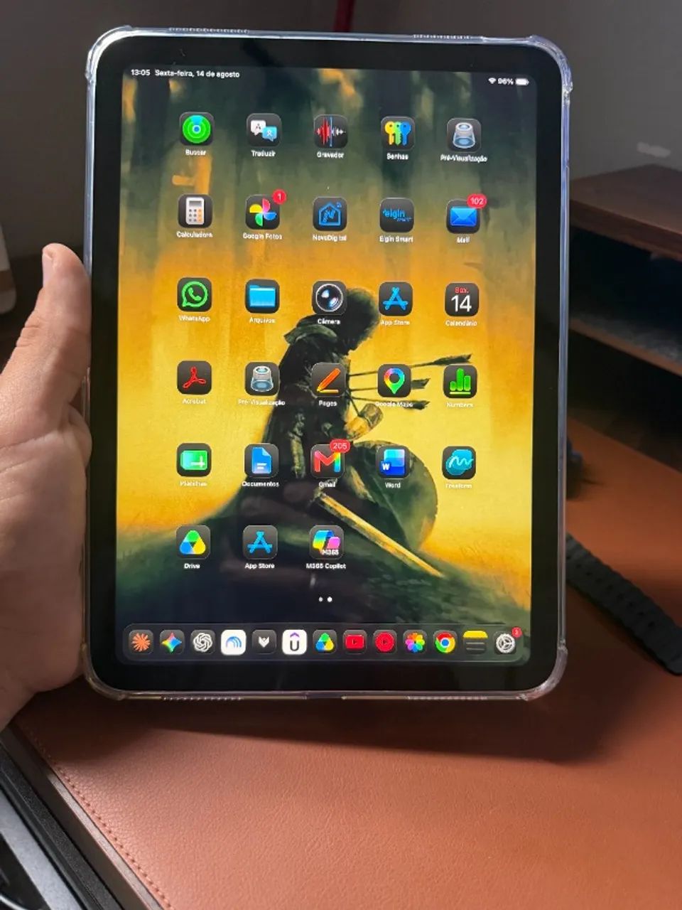 Ipad 11  Wi-fi 128gb e 6GB cor Azul - 2 meses de uso - Troca por memória ou placa de vídeo