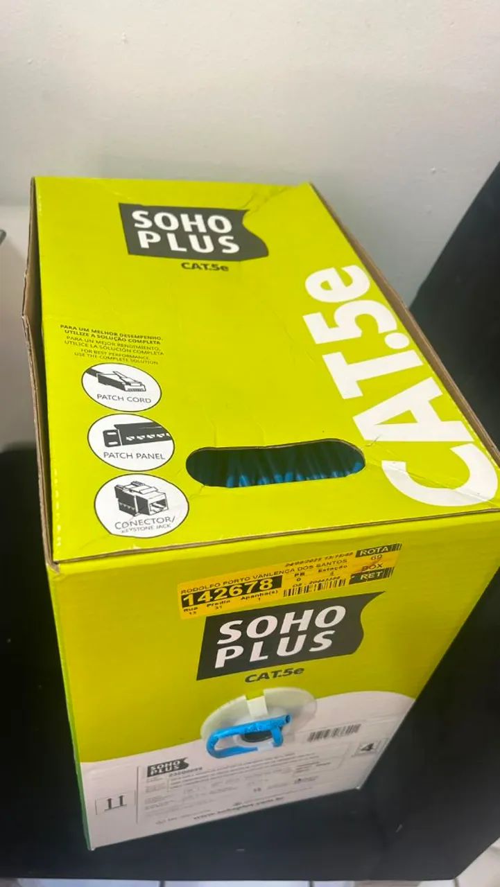 Caixa de cabos SOHO Plus Cat.5e