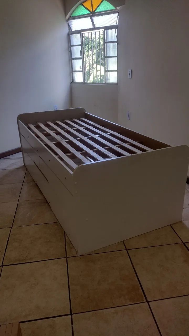 Cama solteiro com gavetas + auxiliar  - Foto 5