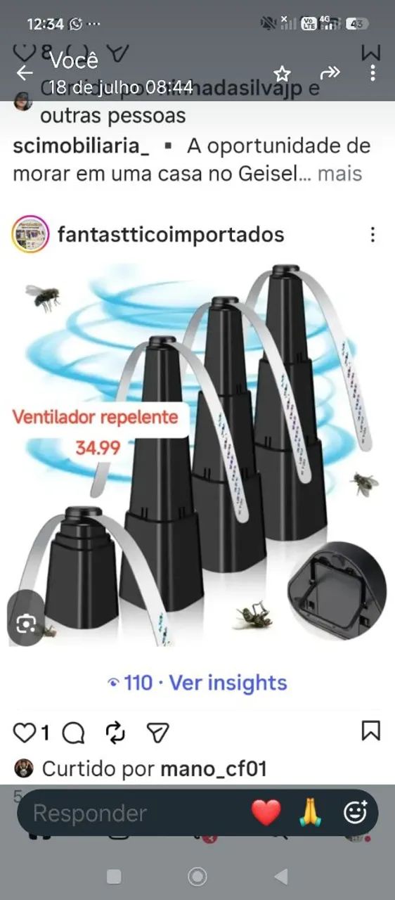 Ventilador repelente 