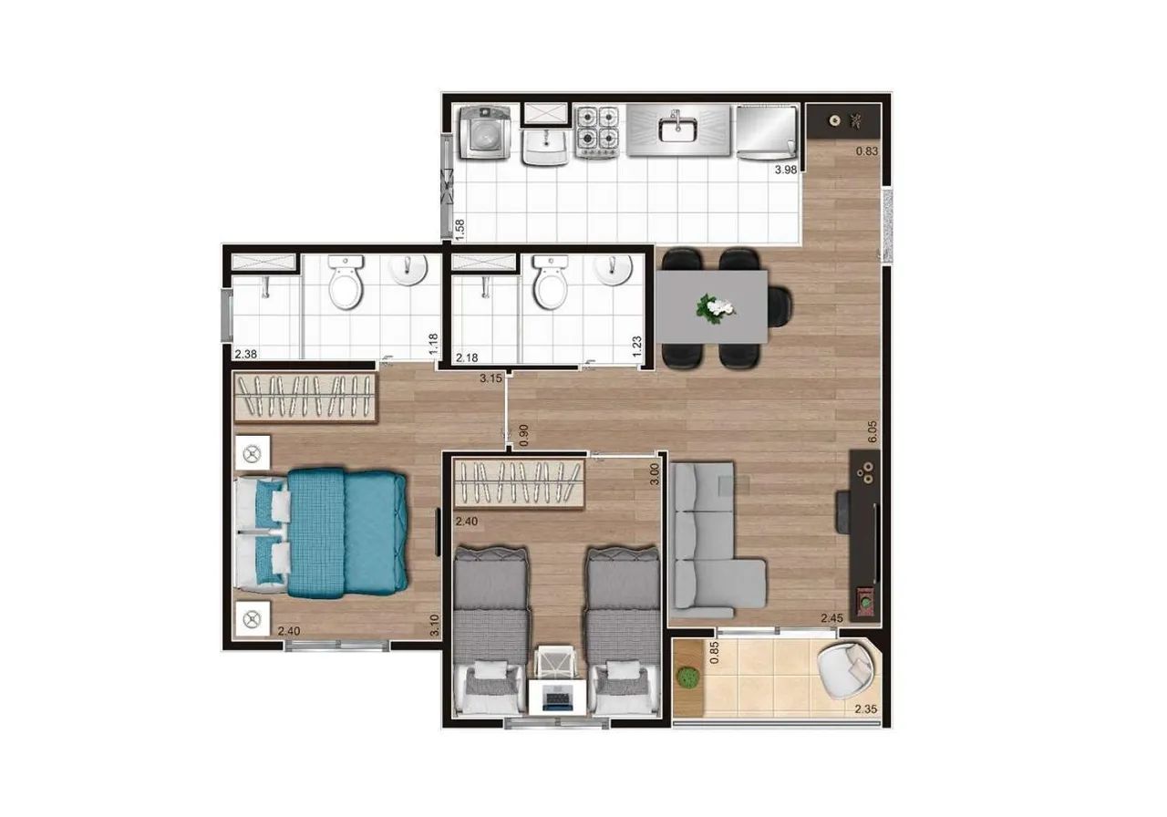 Condominio New City Three - Foto 2