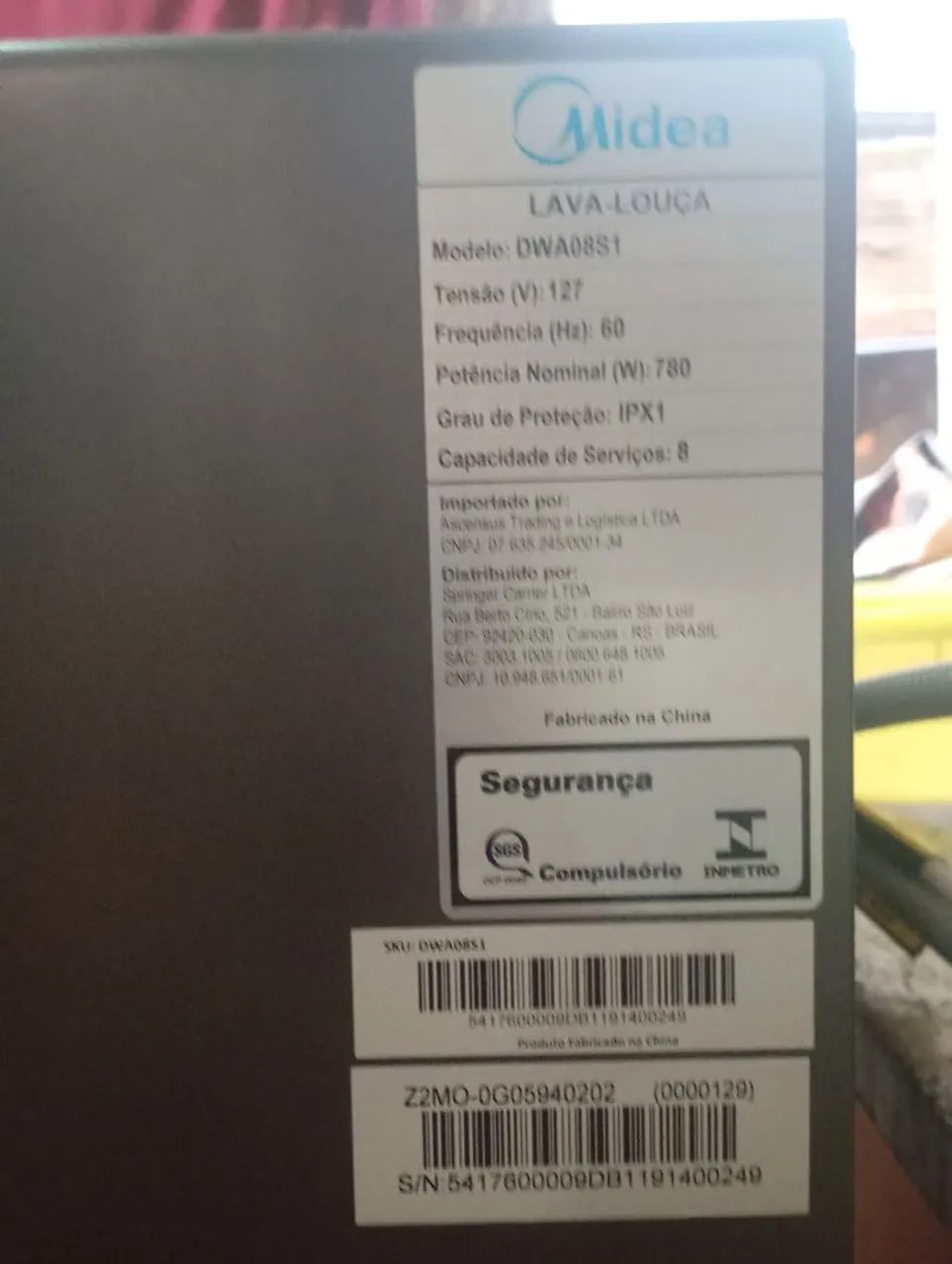 Máquina lava louça Midea 