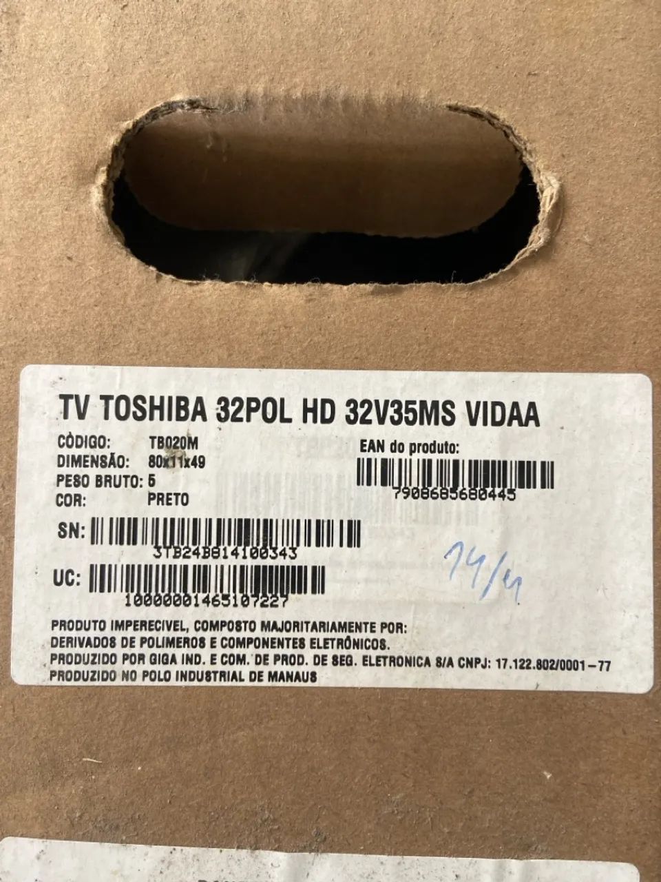 Smart Tv Toshiba 32 polegadas Nova  - Foto 2