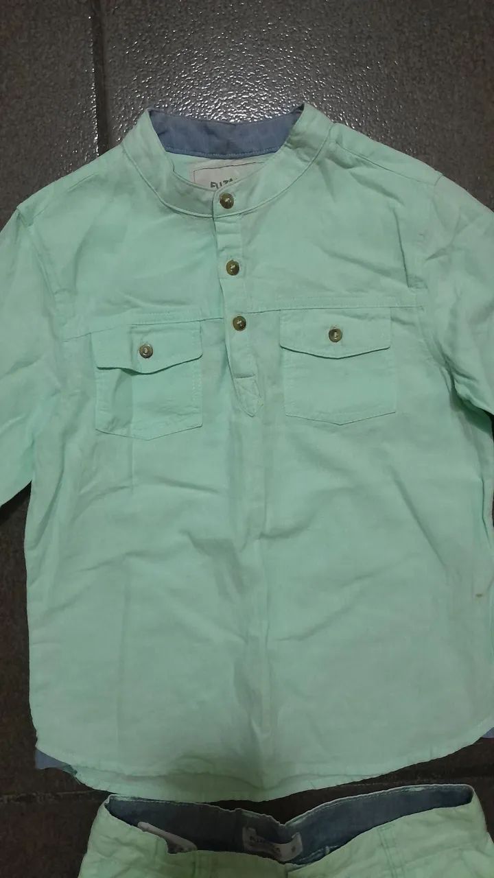 Conjunto Camisa e shorte Menino 6 Anos - Foto 2