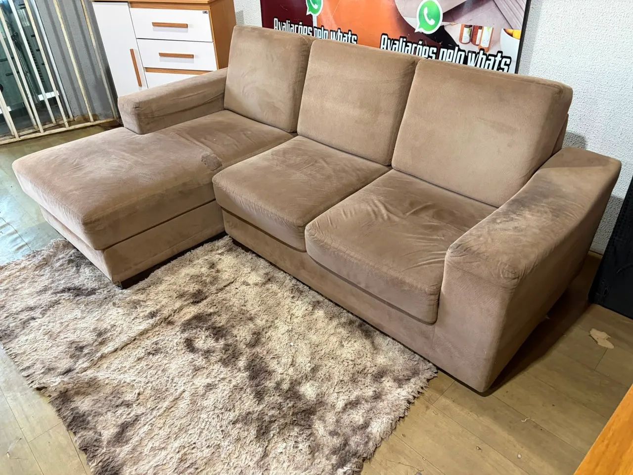Sofa 2 lugares + chase ótimo são 2 módulos ((ENTREGO GRATIS)) - Foto 4