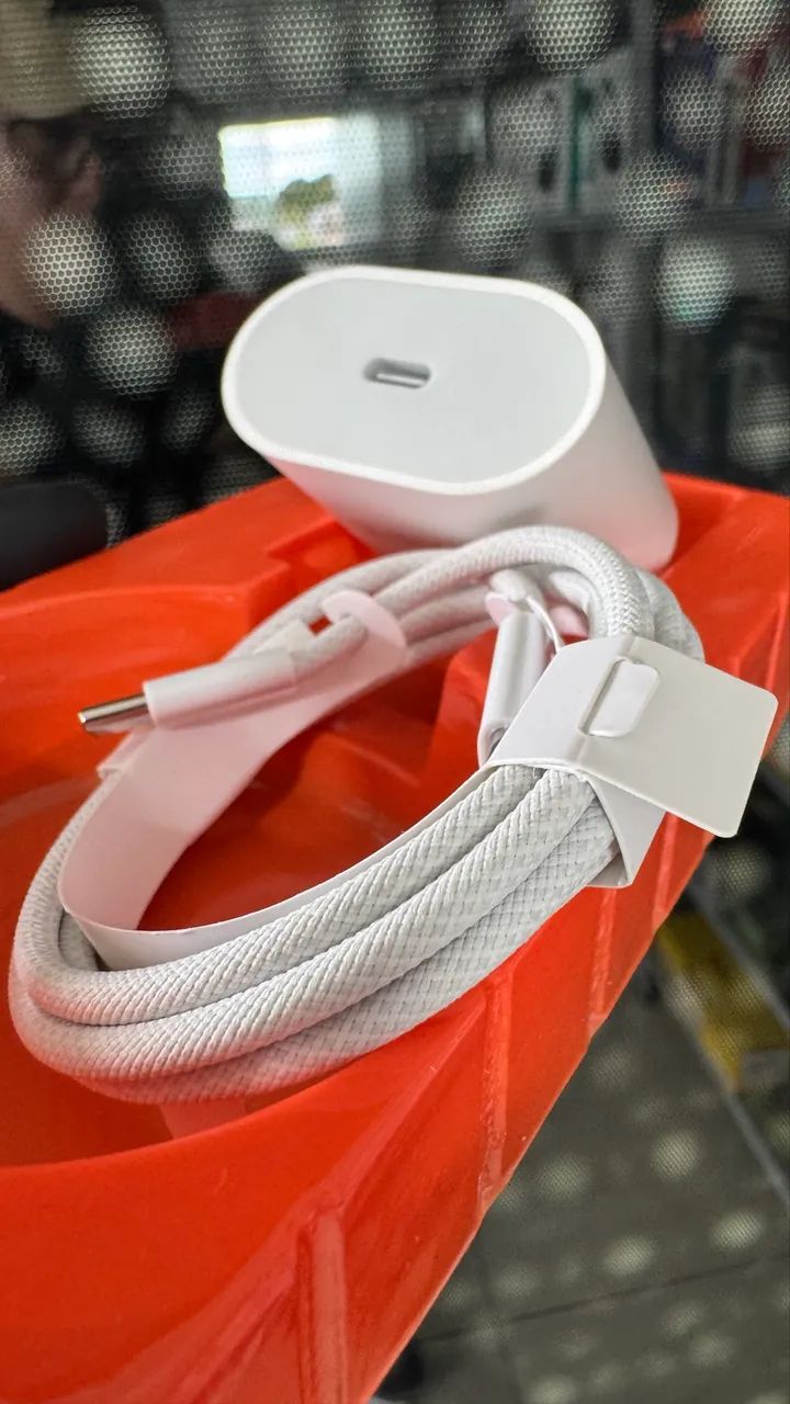 Carregador para iPhone e Android turbo 30W com fonte e cabo tipo c USB-c alta