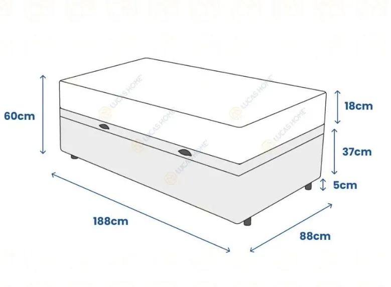 Vendo Cama Box Solteiro - Ortobom - Foto 2