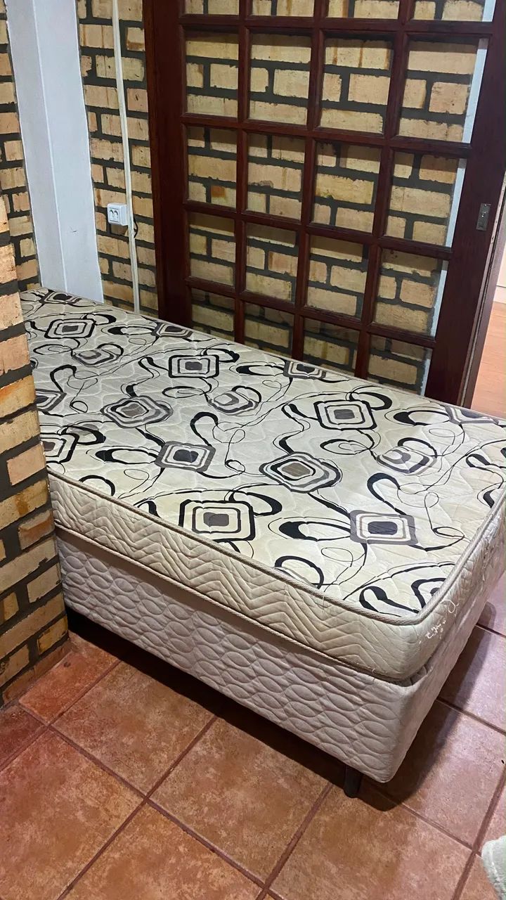 Base box ortobom + colchão