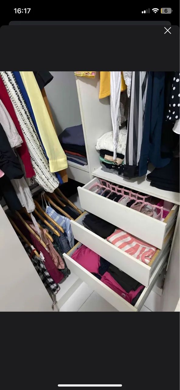 Guarda-roupa branco de canto (DESMONTADO) - Foto 3