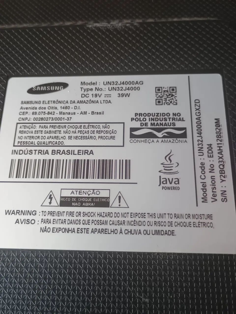 Placa de sinal Sansung UN32J4000AG - Foto 4