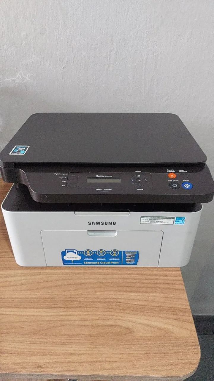 Impressora laser monocromática Samsung m2070w multifuncional revisada com garantia 