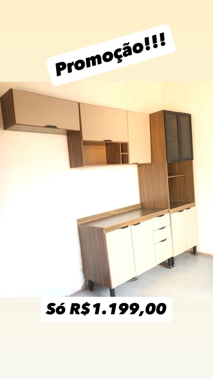 Armário de cozinha de parede 