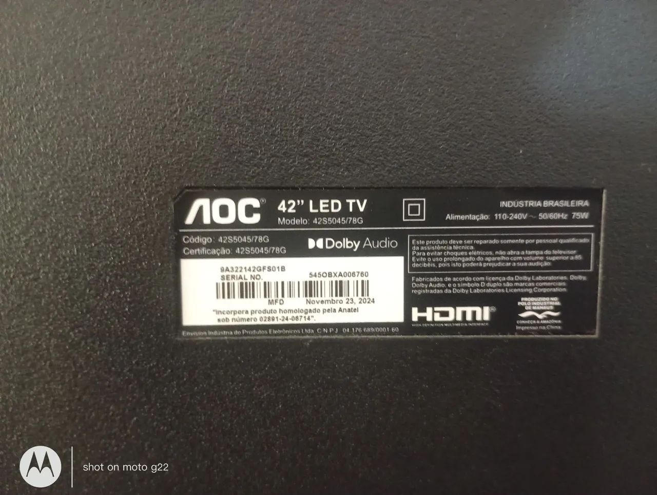 Vendo TV 42 AOC Roku  - Foto 3