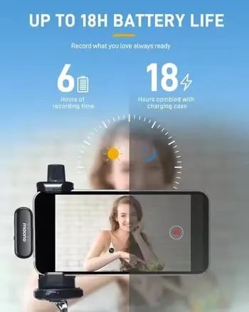 Microfone de Lapela Maono WM620 USB Tipo C - Sem fio com cancelamento de ruídos - Foto 5