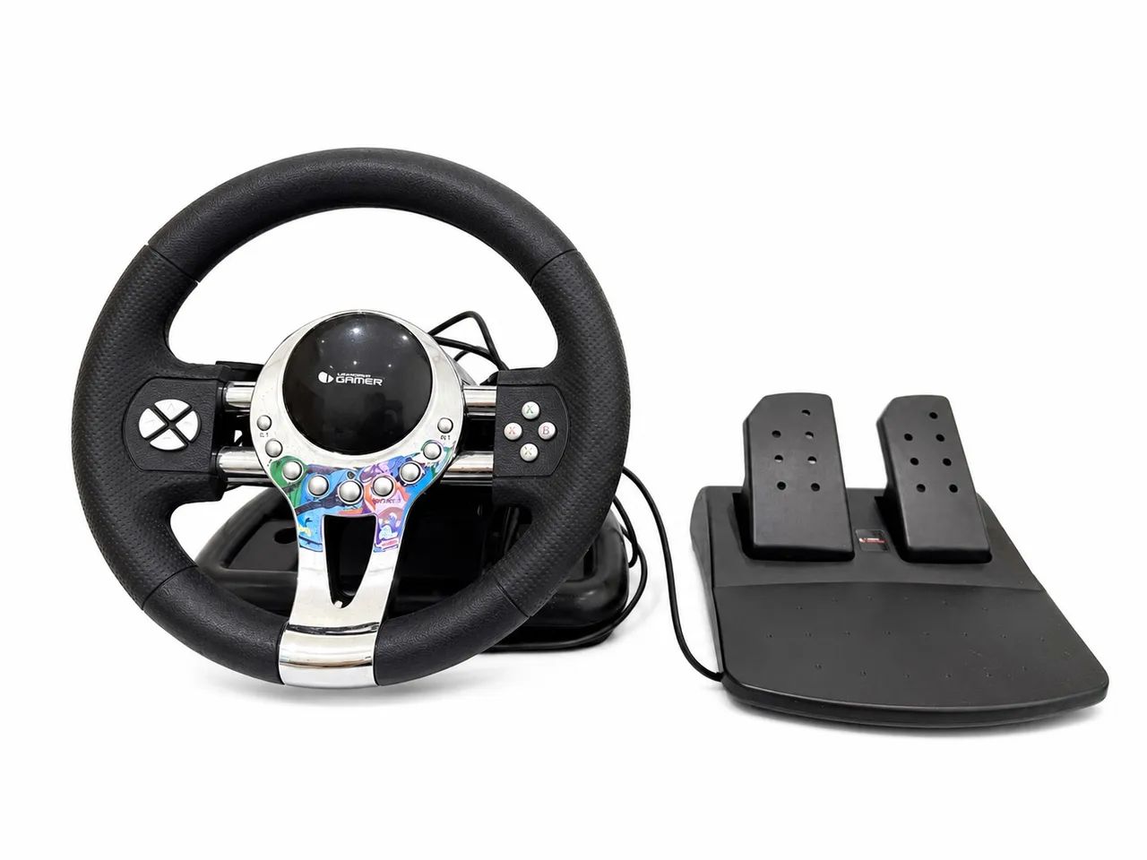 Volante com pedal para Ps3 e pc 