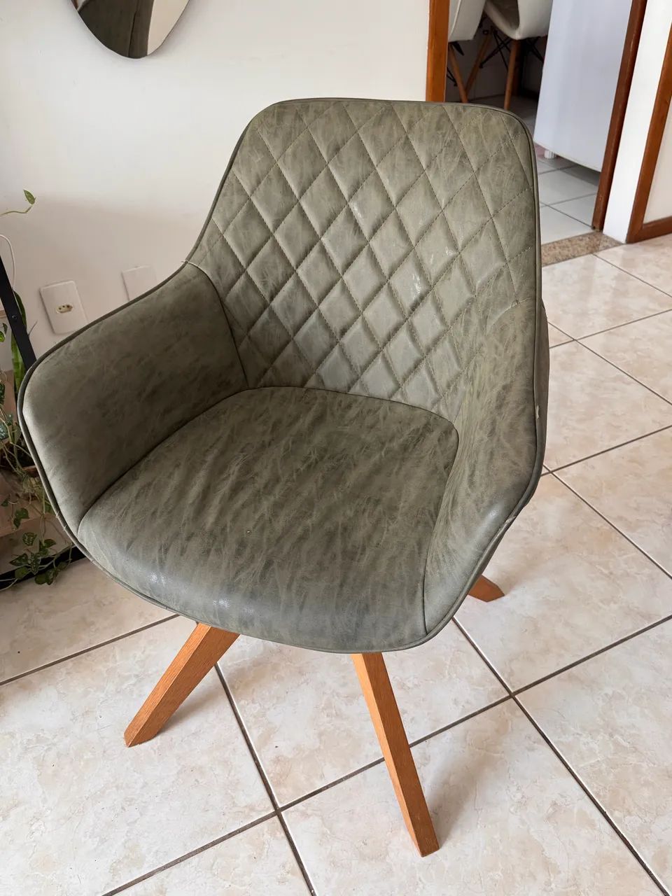 Cadeira poltrona verde