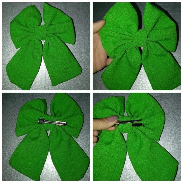 Laço para cabelo Verde - Foto 4