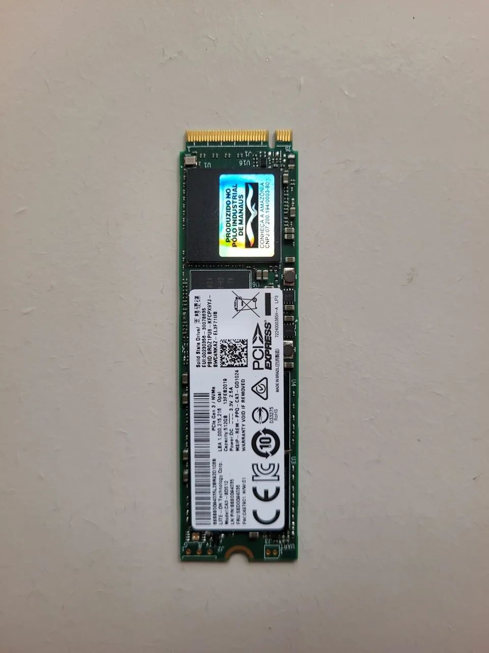 SSD nvme Lite-on 512gb 