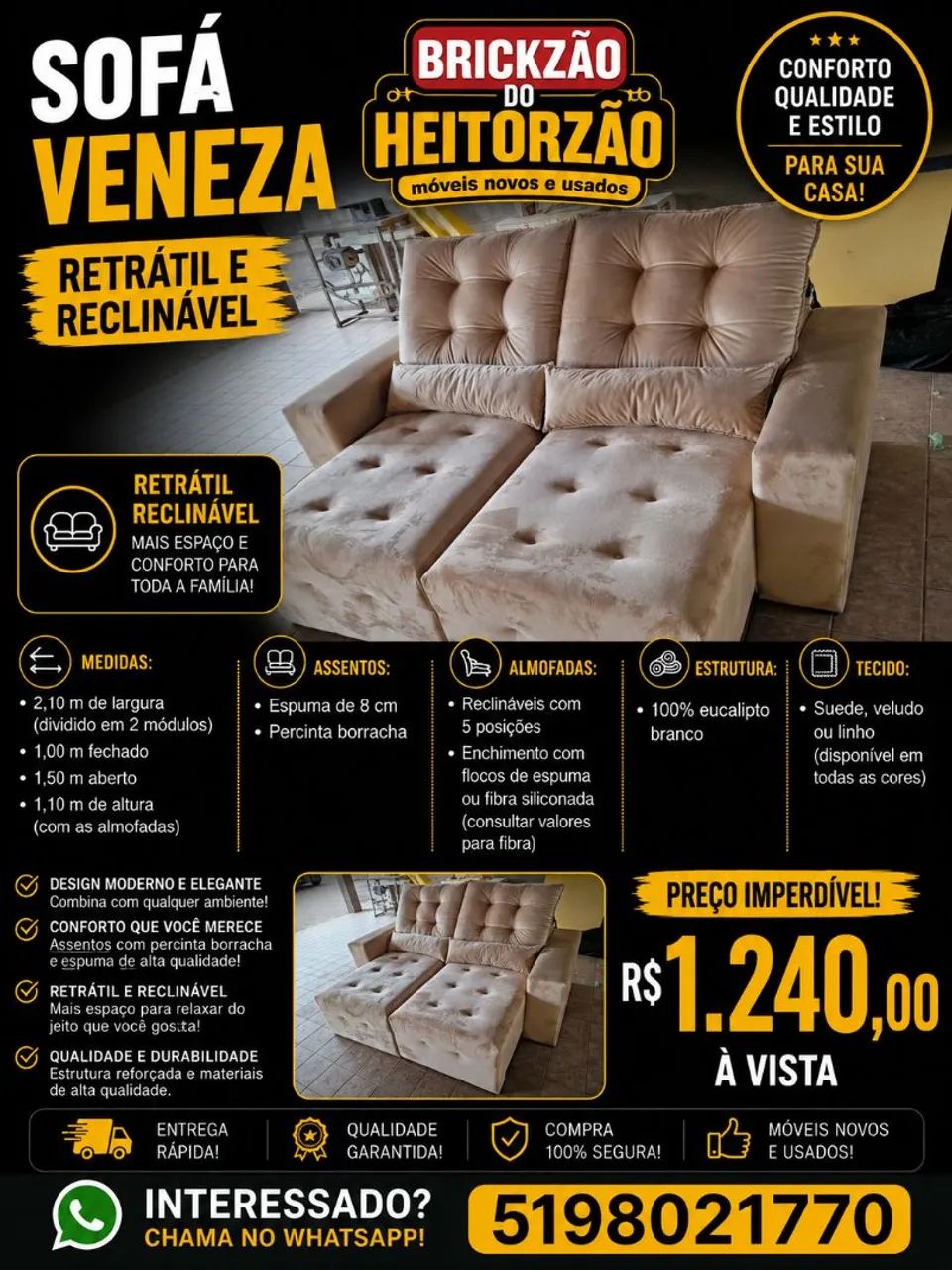 Sofá Veneza 
