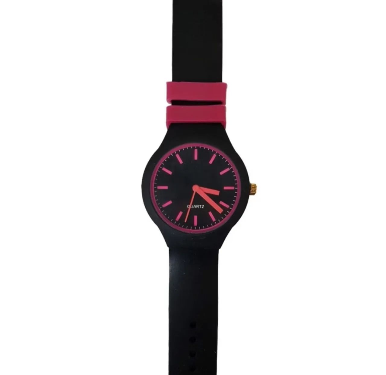 Relogio Pulso Liso Silicone Quartz Unissex  - Foto 3