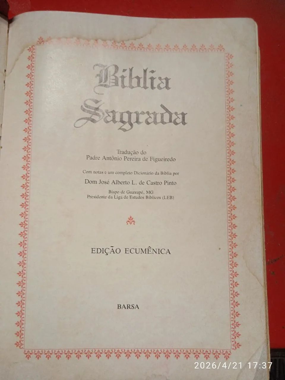 Bíblia sagrada da Barsa, relíquia de antiguidade  - Foto 2