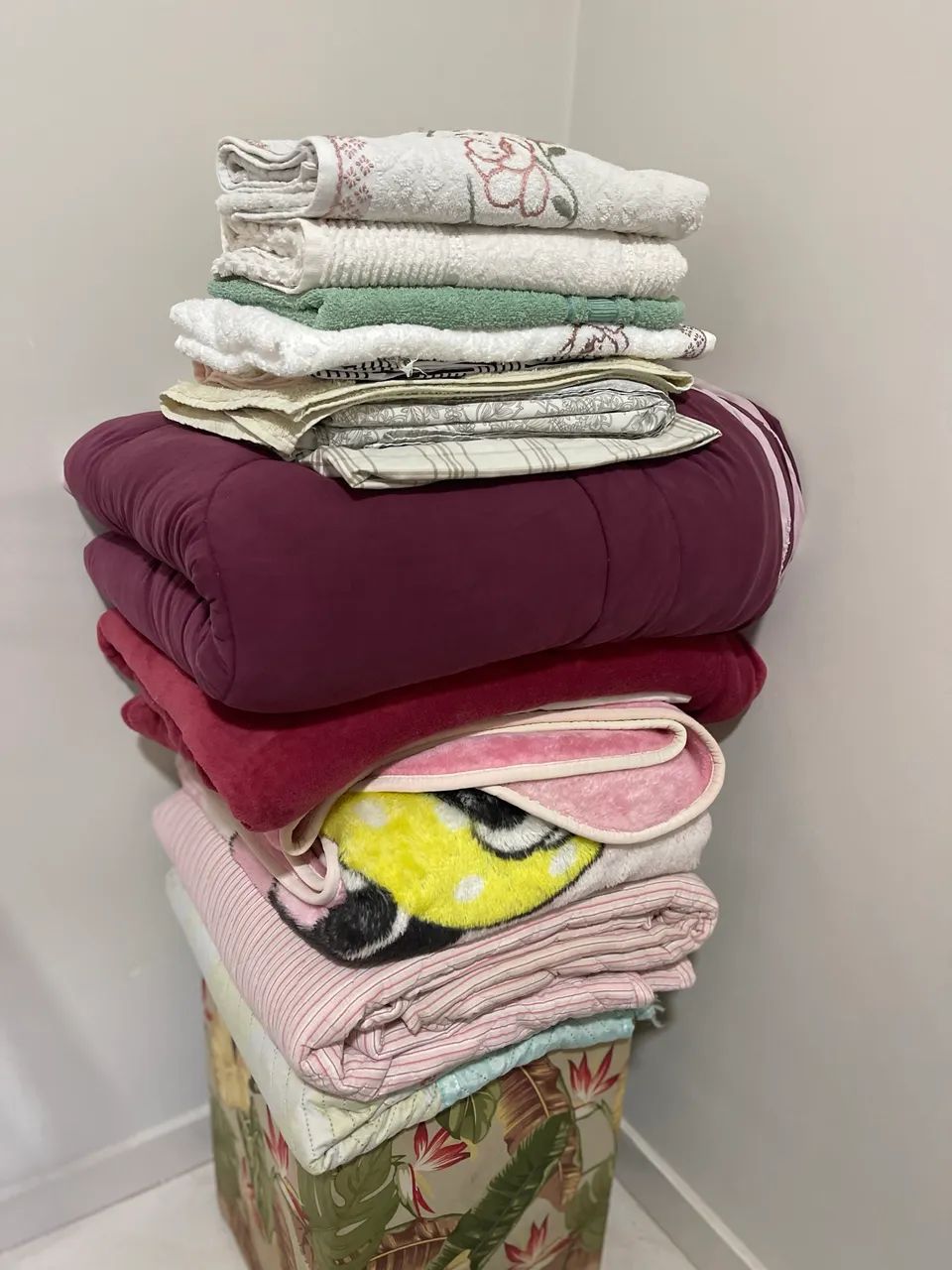 Roupas de cama e toalhas