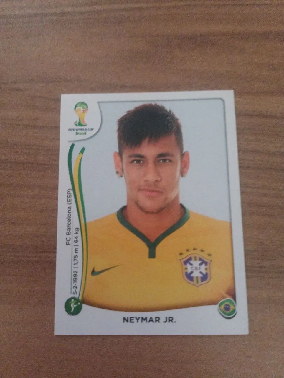 Figurinha Neymar copa 2014
