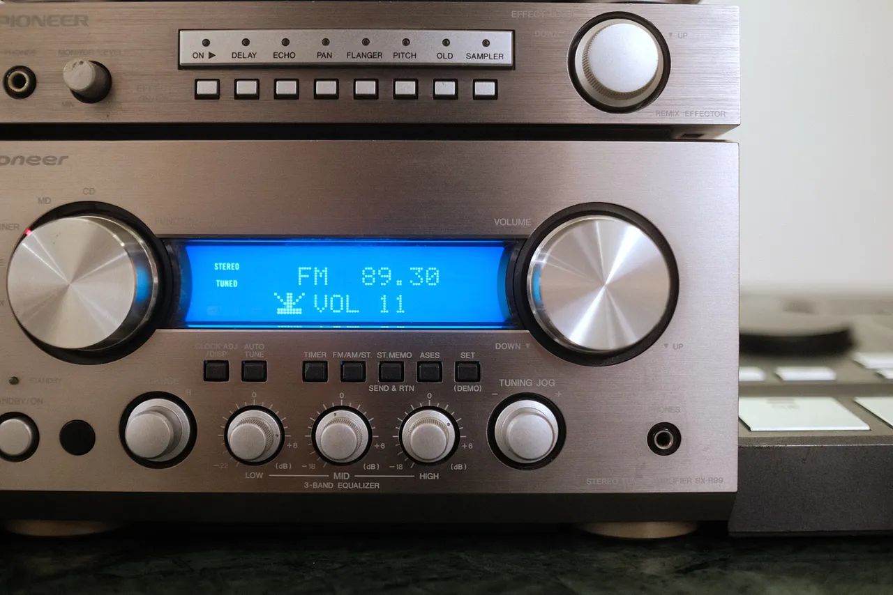 Mini System Pioneer JAPONÊS Sx-r99 Hifi Md Cd Aux Radio Japonês
