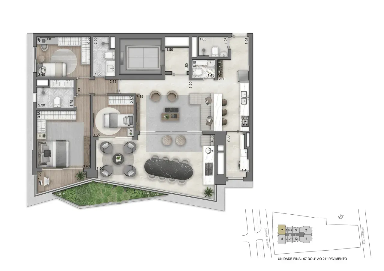 PLANTA 132m²