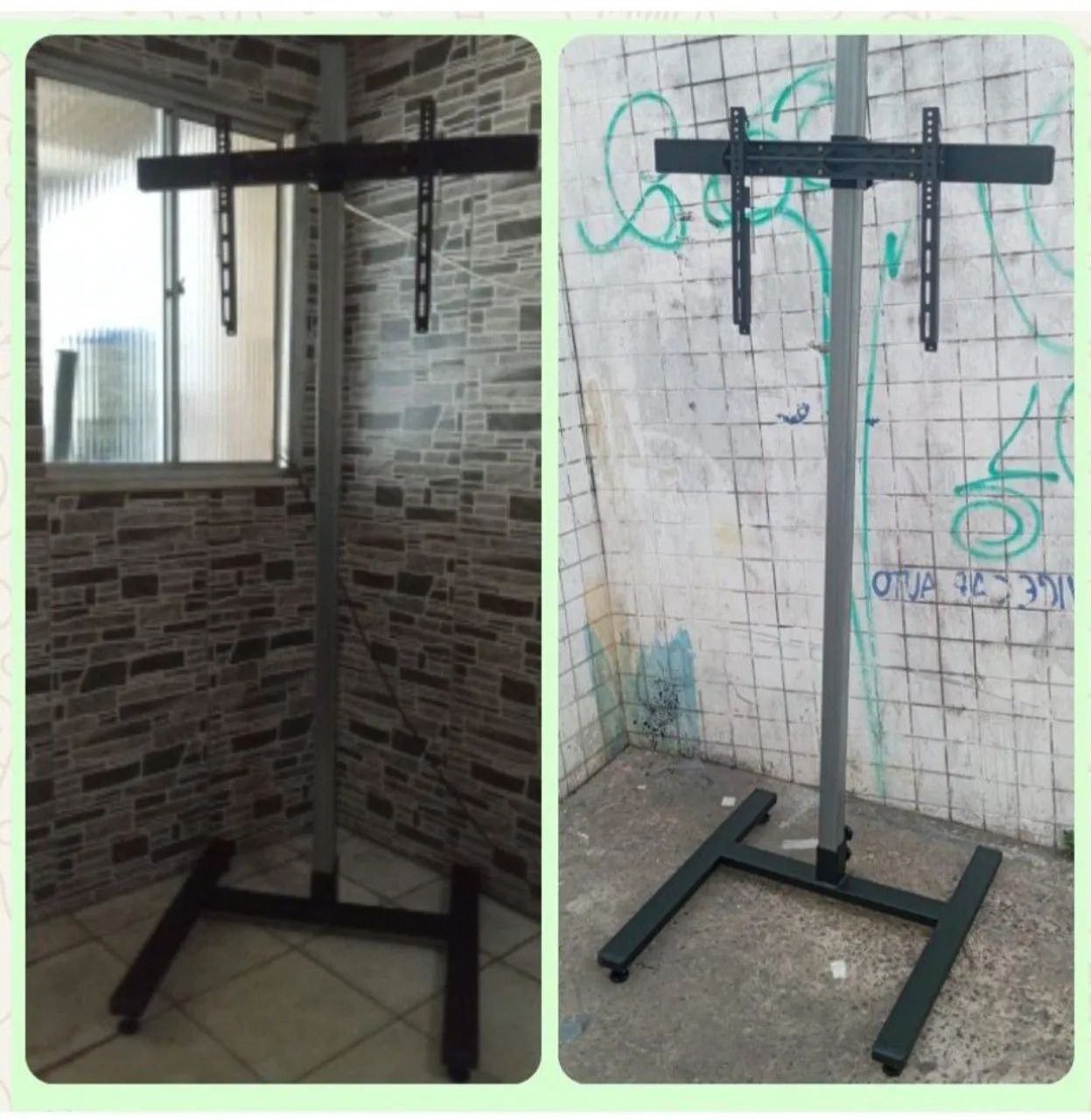 SUPORTE PARA TV MODELO PEDESTAL REGULÁVEL PARA EVENTOS/POUSADA//BAR FE 32 A 75 POLEGADAS  - Foto 2