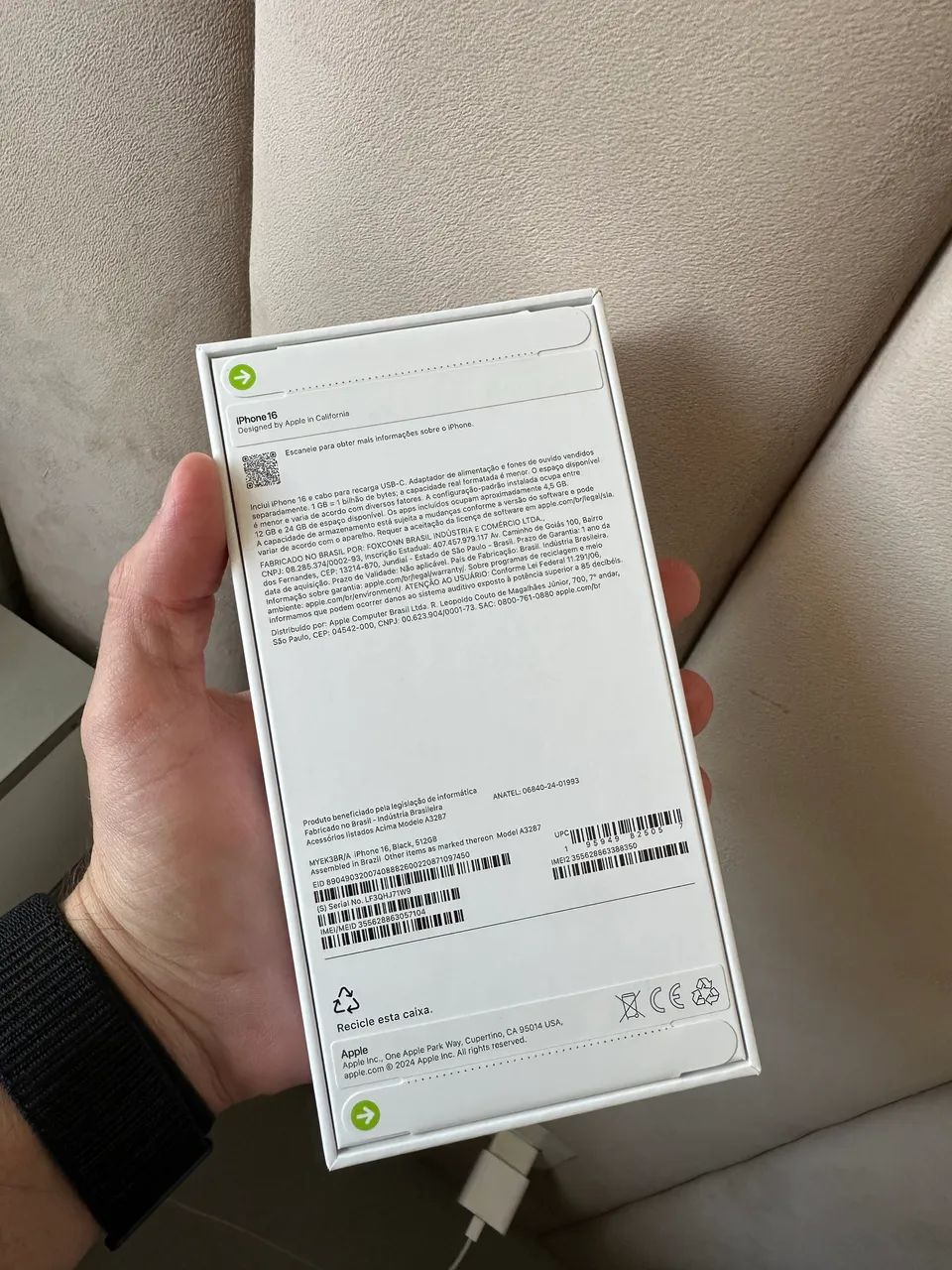 iPhone 16 512gb - NOVO, LACRADO! - Foto 2