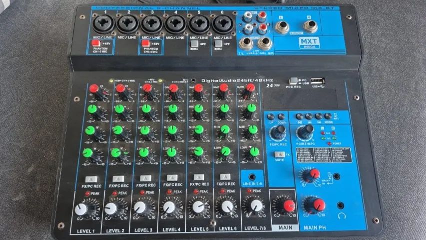 Mesa de som MX-8T 8 canais - Aparelhos de Som - Vila Ercília, São