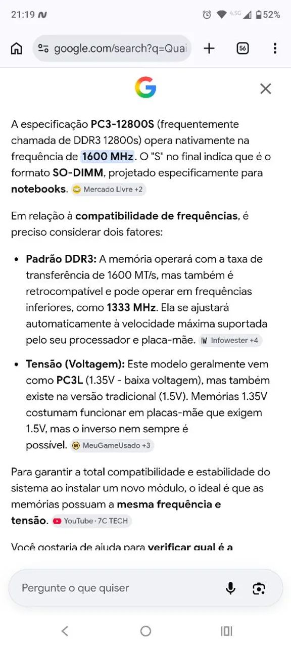 O1 Memória DDR3 12800s  8G Microm. - Foto 4