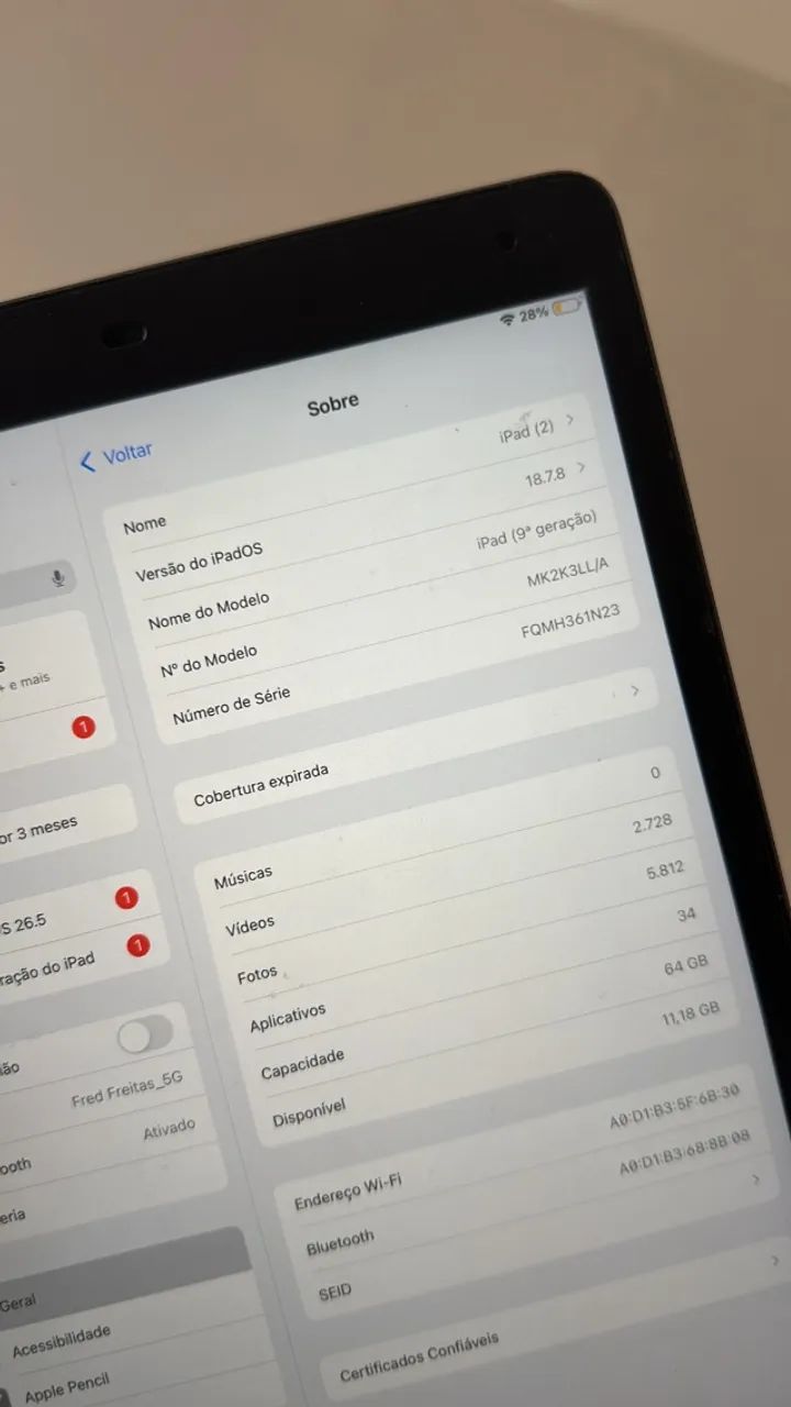 iPad 9ª Geração 64GB Cinza Espacial - Excelente Estado | Oportunidade! - Foto 3