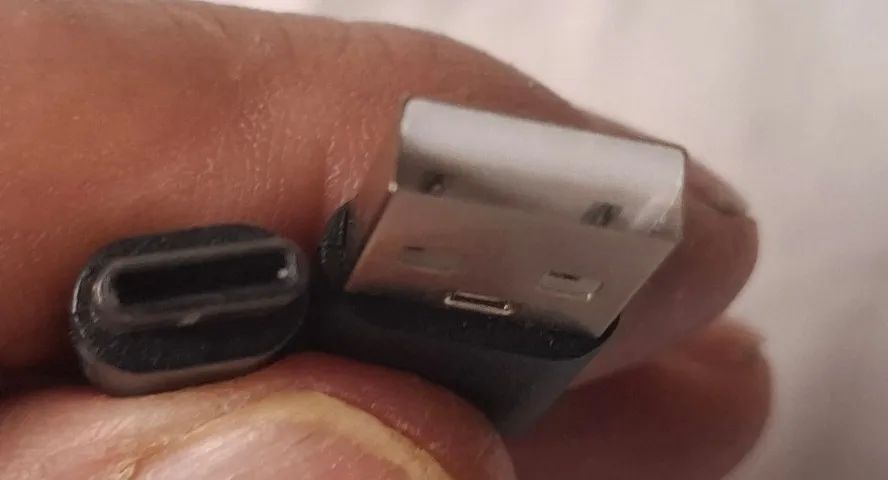 Cabo USB para USB tipo C, 20 cms, novo.  - Foto 2