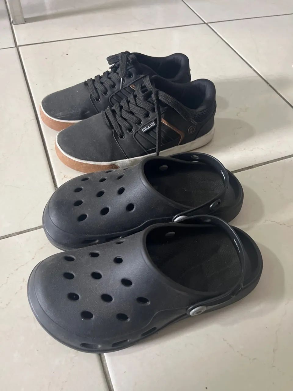 Sapato e crocs infantil 