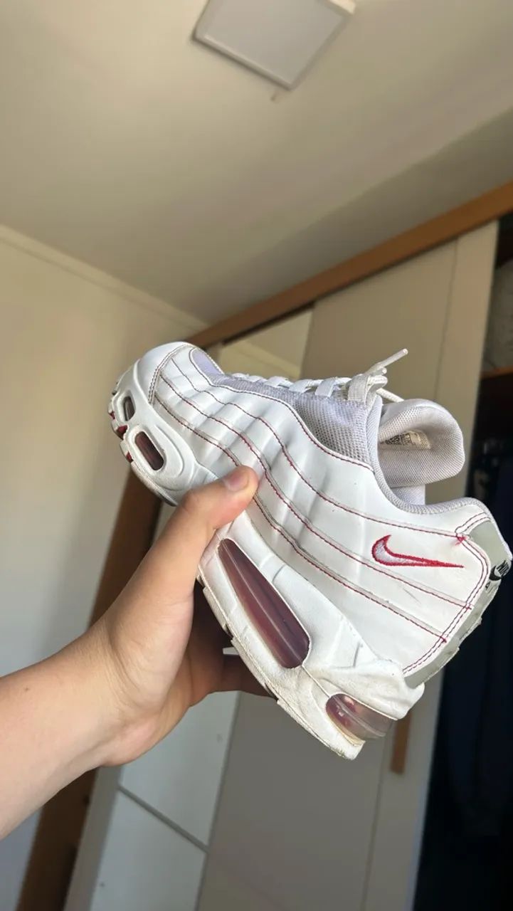 Nike Air Max 95 OG "White / University Red - Foto 3
