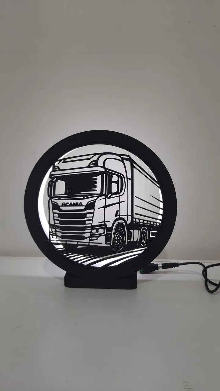 Luminária tema Carreta Scania - Foto 3